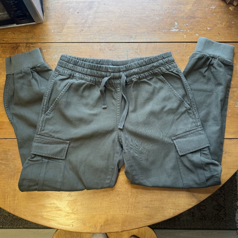 Olive Green Y2K TNA Drawstring Cargo Pants - Picture 3 of 5